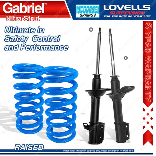 Rear Raised Gabriel Ultra Strut Shocks + Springs for Subaru Liberty Legacy BFB