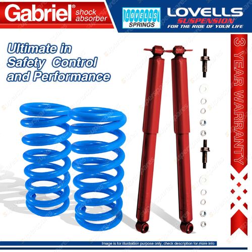 Rear STD Gabriel Guardian Shocks + Lovells Springs for Chevrolet Bel Air Impala