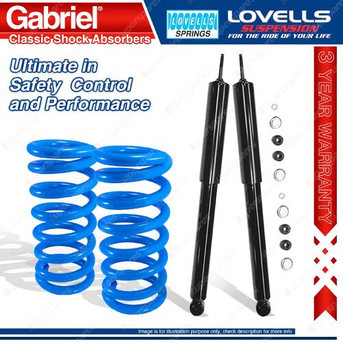 Rear STD Gabriel Classic Shocks + Lovells Springs for Pontiac Firebird Trans AM