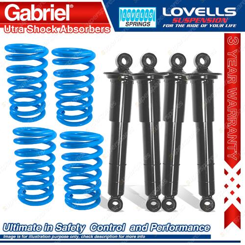 Rear STD Gabriel Ultra Spring Seat Shocks+Springs for Jaguar Daimler XJ XJS XJSC