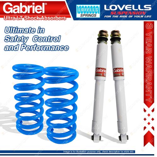 Rear STD Gabriel Ultra LT Shocks + Lovells Springs for Nissan Patrol Y62 13-On