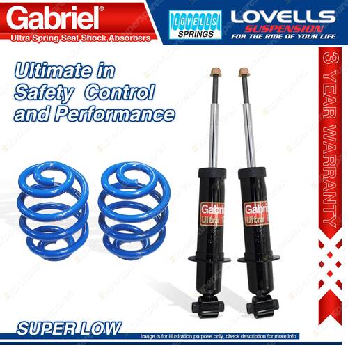 Rear Super Low Ultra Spring Seat Shocks + Coils for Holden Commodore VE Wagon