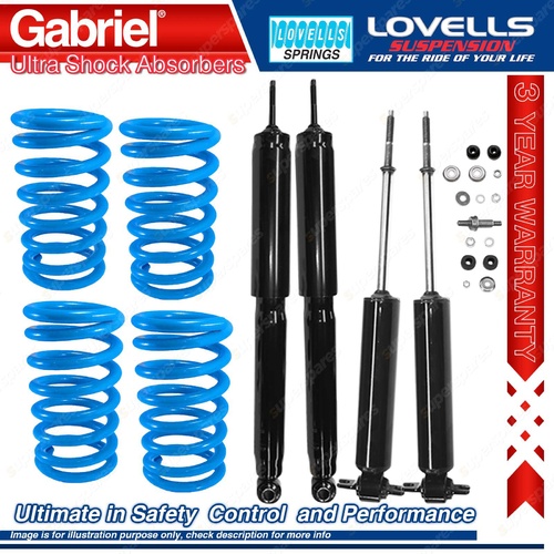 Front Rear Gabriel Ultra Shocks + Coil Springs for Pontiac Firebird Trans AM