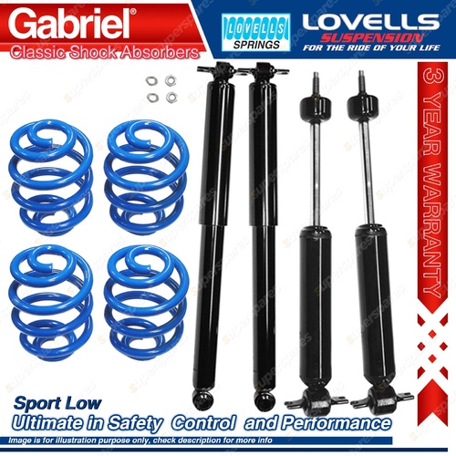 F+R Sport Low Gabriel Classic Shocks Coil Springs for Chevrolet Bel-Air Sedan