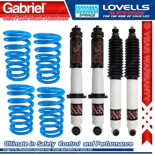 Front Rear Gabriel Ultra PLUS Shocks Coil Springs for Toyota Prado RZJ VZJ95