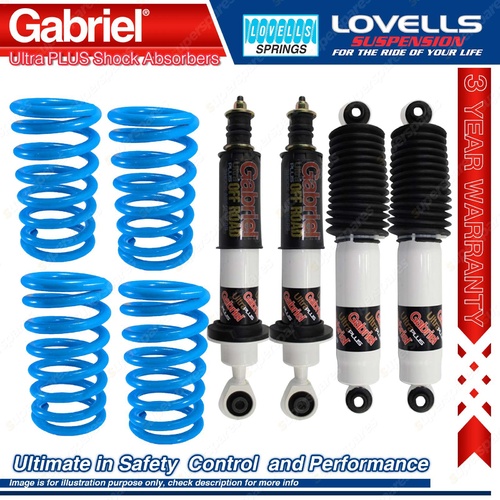 F + R STD Gabriel Ultra PLUS Shocks + Coil Springs for Nissan Pathfinder R51