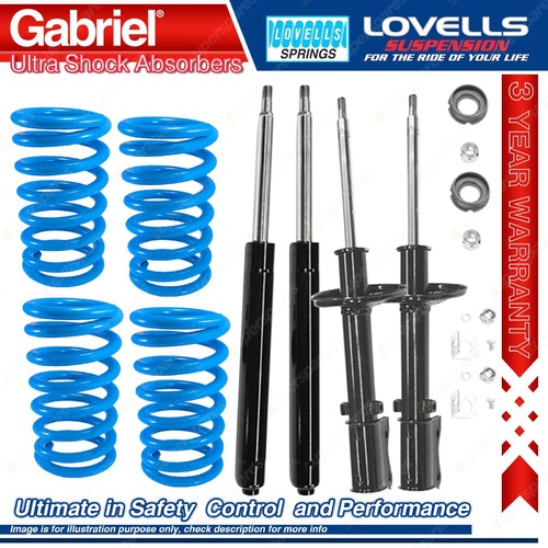 Front Rear HD STD Gabriel Ultra Shocks + Coil Springs for Toyota Camry SV11