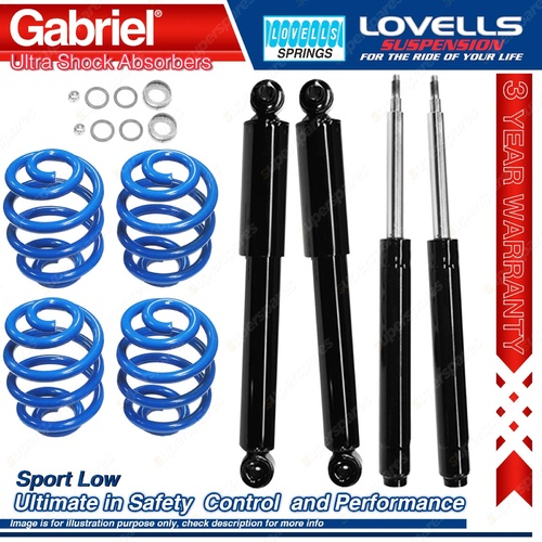 F + R Sport Low Gabriel Ultra Shocks + Coil Springs for Hyundai Excel HA X1