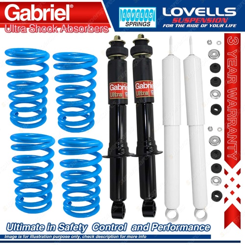 Front Rear Gabriel Ultra Shocks + Coil Springs for Toyota Prado RZJ95 VZJ95