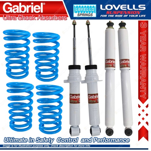 F + R Gabriel Ultra Shocks + Coil Springs for Mitsubishi Pajero NP NS NT NW