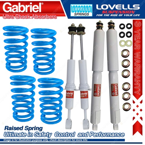 F+R Raised HD Gabriel Ultra Shocks + Coil Springs for Toyota Landcruiser VDJ200