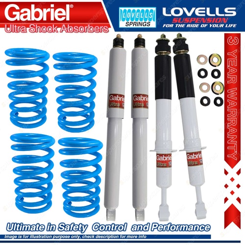 F + R Gabriel Ultra Shocks + Coil Springs for Prado GRJ KDJ150 KDJ155 4 Cyl