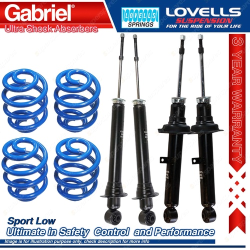 F+R Sport Low Gabriel Ultra Shock Coil Spring for Lexus IS200 GXE10 IS300 JCE10