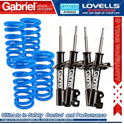 Front Rear Sport Low Gabriel Ultra Shocks + Coil Springs for Ford Fairlane AU