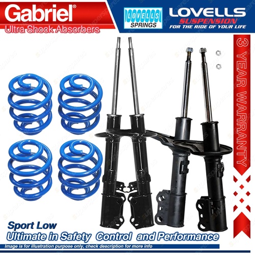 F + R Sport Low Gabriel Ultra Shock Coil Spring for Toyota Camry MCV20R V6 Wagon