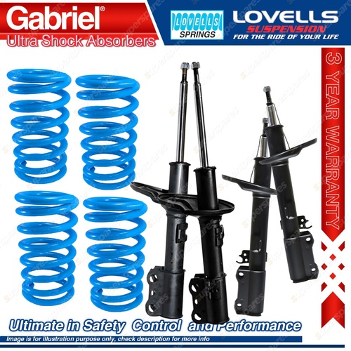 Front Rear HD STD Gabriel Ultra Shocks + Coil Springs for Toyota Camry MCV20R