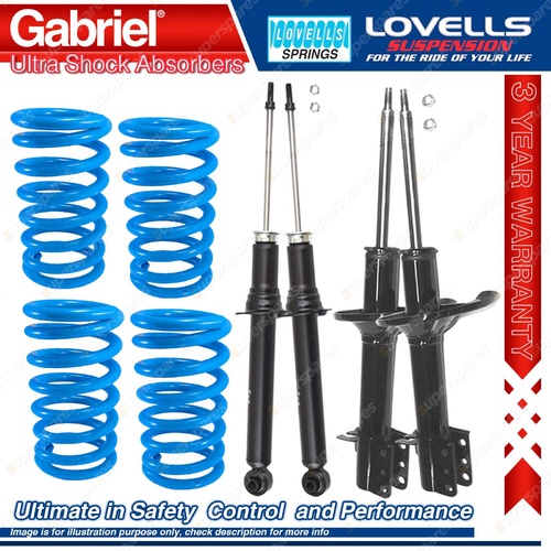 Front Rear Gabriel Ultra Shocks + Coil Springs for Ford Telstar AT AV 87-91