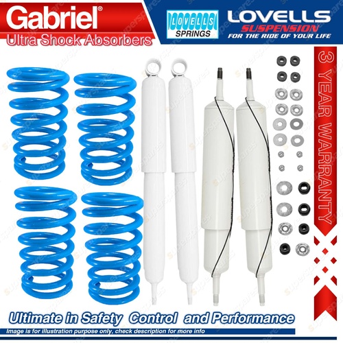 Front Rear STD Gabriel Ultra Shocks + Coil Springs for Land Rover Range Rover