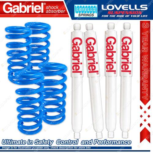 F + R Raised Gabriel Ultra Shocks + Lovells Coils for Land Rover Discovery III