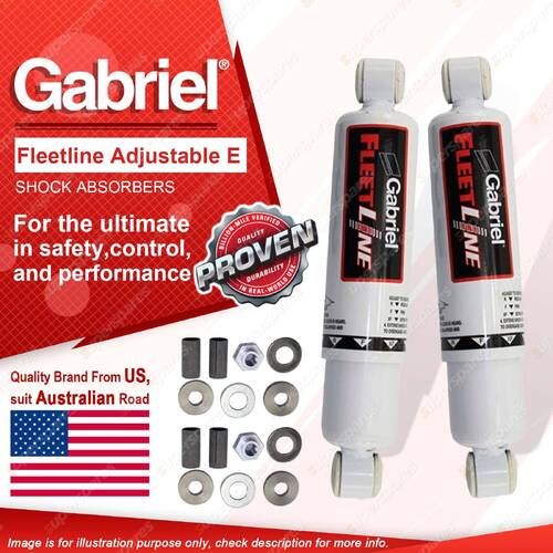 2 x Rear Gabriel Fleetline ADJ HD Truck Shocks for Toyota Dyna BU HU LH RU YH YU