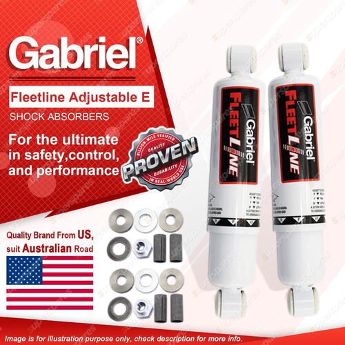 Rear Gabriel Fleetline Adjustable HD Truck Shock Absorbers for Fuso Canter FE84