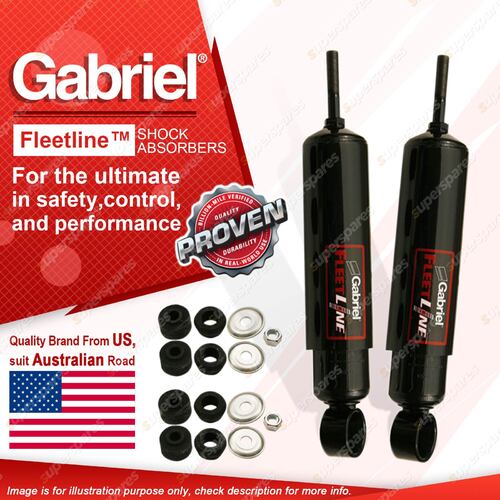 Front Gabriel Fleetline HD Truck 25mm mount pin Shocks for Fuso Canter FM61 65