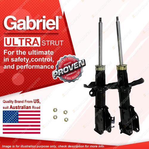 2 x Front Gabriel Ultra Strut Shocks for Ford Laser KQ 1.6 1.8 Sedan Hatch 01-02