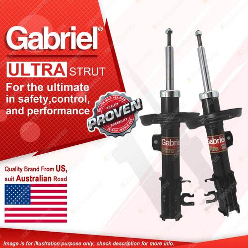 2 x Front Gabriel Ultra Strut Shock Absorbers for Alfa Romeo Mito 1.4L 09-12