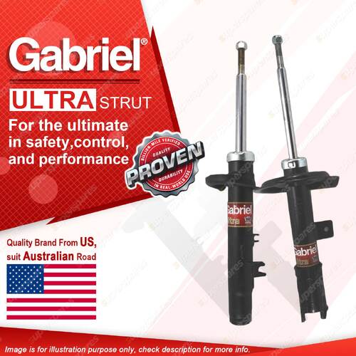 2 x Front Gabriel Ultra Strut Shock Absorbers for Citroen C4 2.0L VTR HDi 05-09
