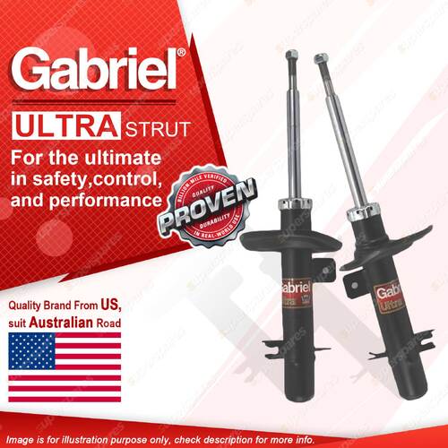 Front Gabriel Ultra Strut Shock Absorbers for Peugeot 208 12-On 51mm diam strut