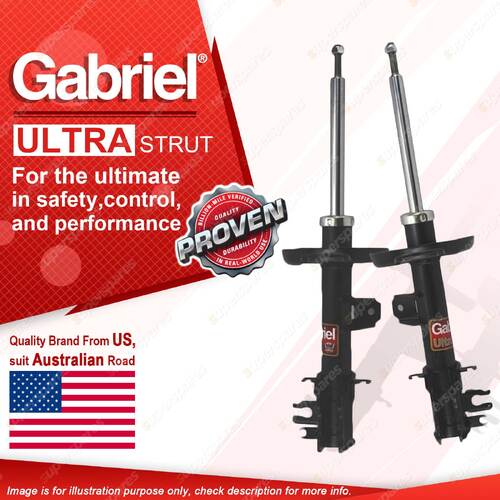 2x Front Gabriel Ultra Strut Shock Absorbers for Fiat Panda 1.2L Hatchback 13-15