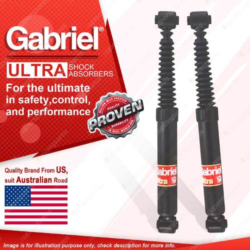 2 x Rear Gabriel Ultra Shock Absorbers for Peugeot 206 Hatchback 2/01-2/07