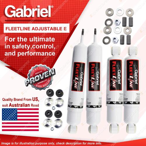 Gabriel Front + Rear Fleetline Adjustable HD Shocks for Toyota Dyna BU HU YU