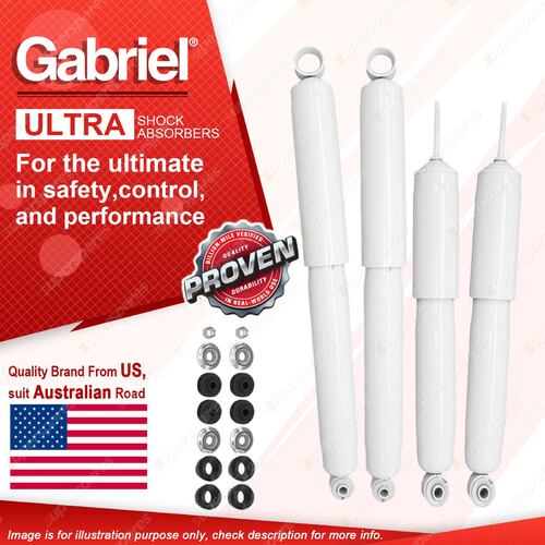 Gabriel Front + Rear Ultra LT Shocks for Ford Courier PC PD PE PG PH Spectron