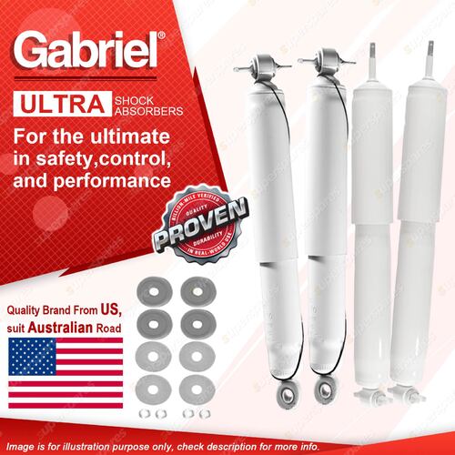 Gabriel Front + Rear Ultra LT Shock Absorbers for Jeep Wrangler TJ 4.0L 4WD