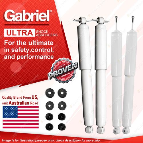 Gabriel Front Rear Ultra LT Shock Absorbers for Jeep Wrangler JK with 16" Rims