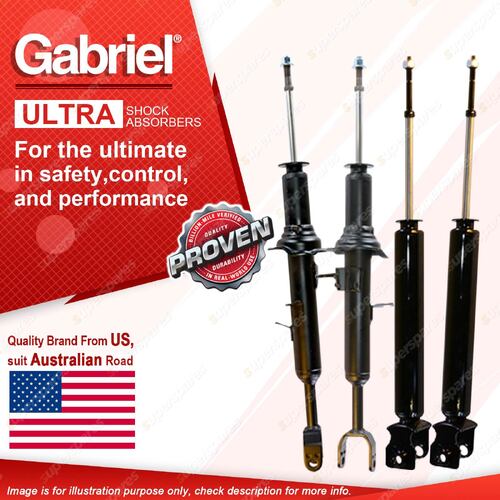 Gabriel Front Rear Ultra Spring Seat Shocks for Nissan 350Z Z33 with Sport Susp