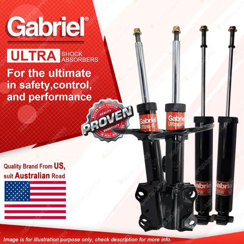 Gabriel Front Rear Ultra Shock Absorbers for Toyota Corolla ZRE152R 153R 182R