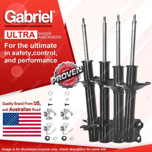 Gabriel Front + Rear Ultra Strut Shocks for Nissan NX NX-R B13 90-95