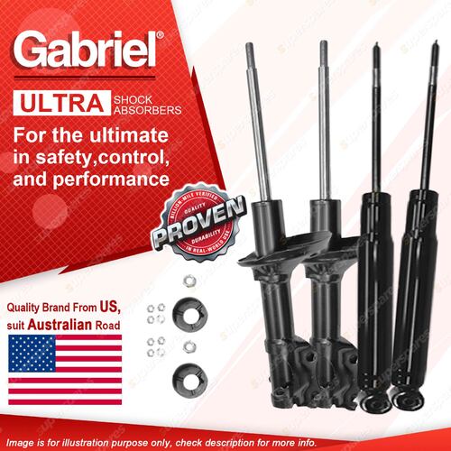 4 Gabriel F+R Ultra Shocks for Volkswagen Golf II GTi Z15 sealed front struts