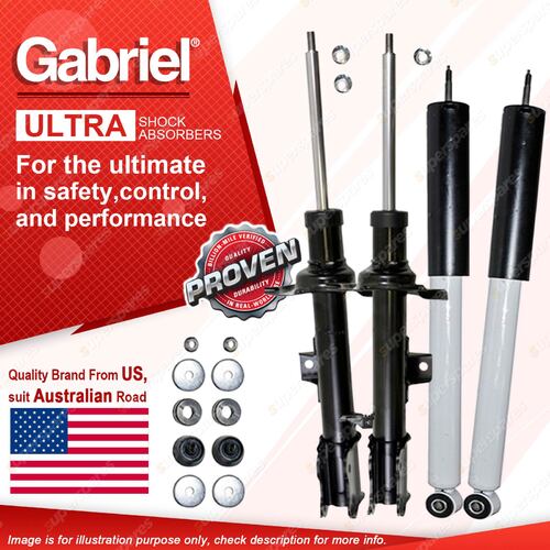 Gabriel Front + Rear Ultra LT Shock Absorbers for Ford Escape BA ZA 2/01-04