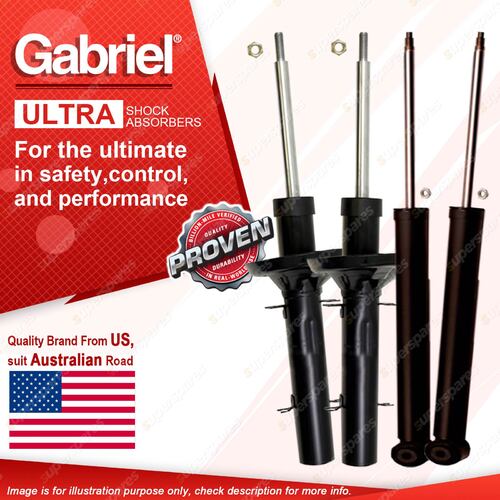 Gabriel Front + Rear Ultra Shock Absorbers for Audi A3 Series 8L 1.6 1.8L