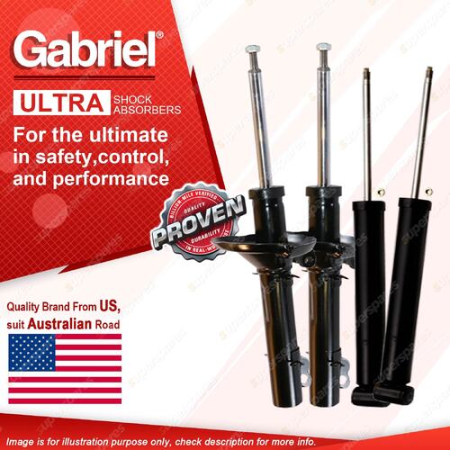 Gabriel Front + Rear Ultra Shock Absorbers for Audi TT 8N excl Quattro