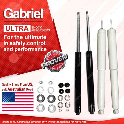 Gabriel Front Rear Ultra LT Shocks for Toyota Rav 4 SXA10 11 rebuild-able struts