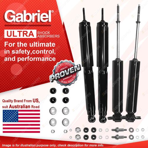 Gabriel Front + Rear Ultra Shock Absorbers for Pontiac Firebird Trans AM 68-69