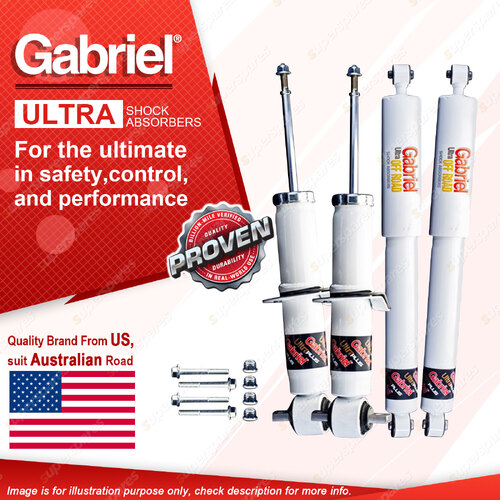 Gabriel Front Rear Ultra Plus Shock Absorbers for Ford Ranger Next-Gen PY 22-On