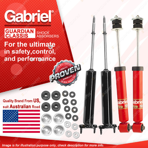 Front Rear Classic Guardian Shocks for Ford Fairlane ZK ZL Falcon Fairmont XE XF