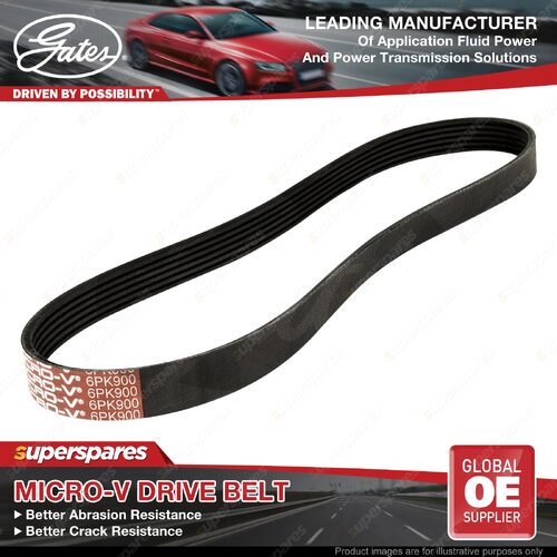 Gates Accessory Drive Belt for Peugeot 207 208 308 508 3008 5008 RCZ STHP MPV SW