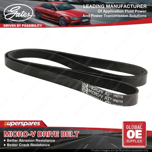 Gates Accessory Drive Belt for Ford Transit 2.4 TD VM 06-ON Length 22710mm