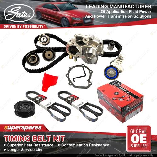 Gates Timing Belt Kit for Subaru Liberty B13BP 2.0L 101KW 1994CC EJ202 03 - 05